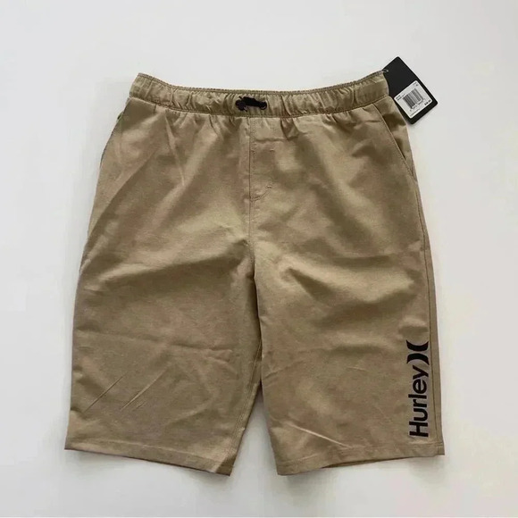 Hurley Boys Hybrid Stretch Walkshort in Khaki NWT XL - Picture 1 of 7